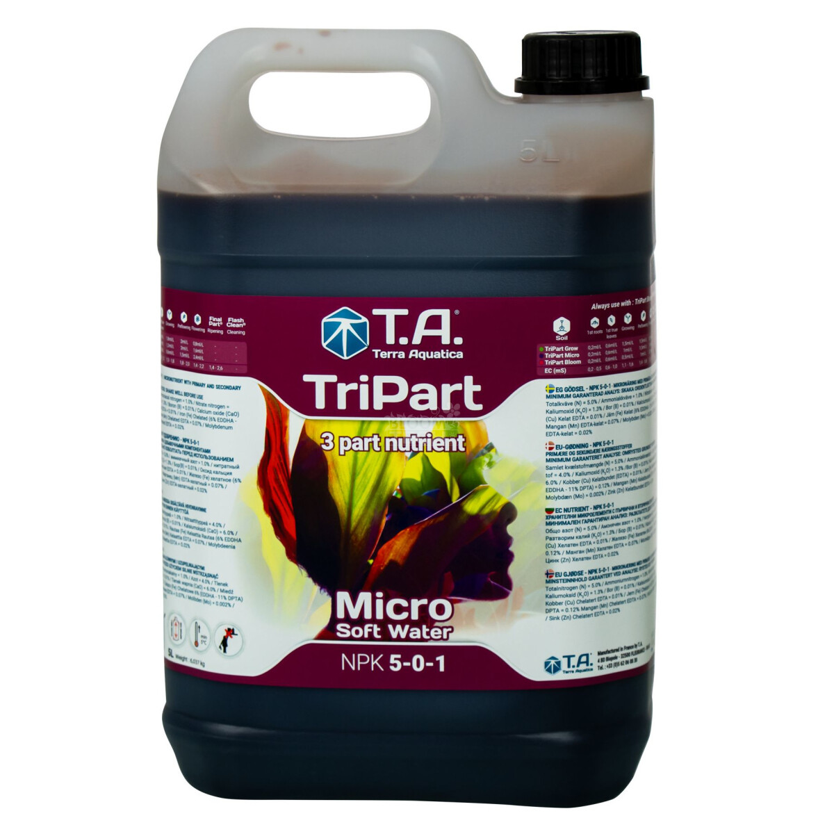 T.A. Micro 5 - 44,90 TriPart Softwater Bloomtech, Liter €