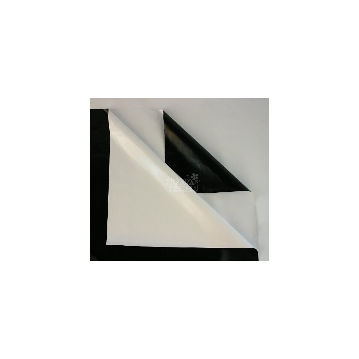 5x2m = 10m² schwarz weiß Folie 0,07mm Grow Indoor