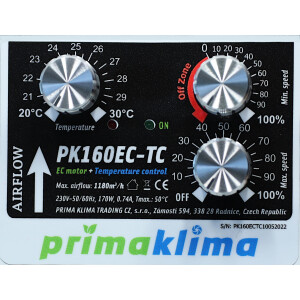 Prima Klima PK160EC-TC 1180m³/h, Ø160mm...